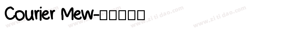 Courier Mew字体转换